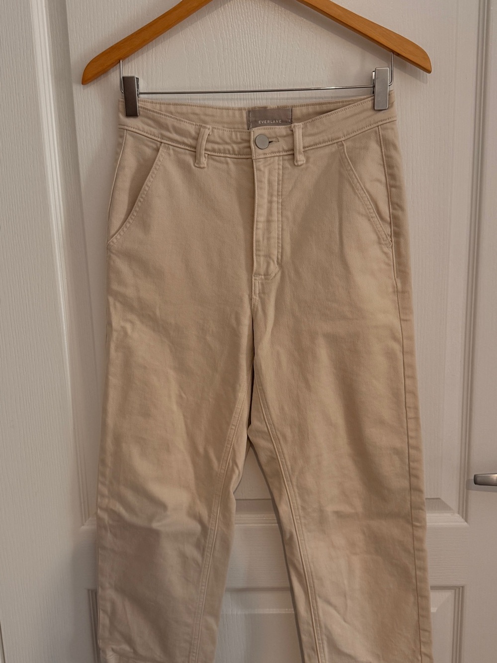 Everlane Beige cropped straight leg Pants